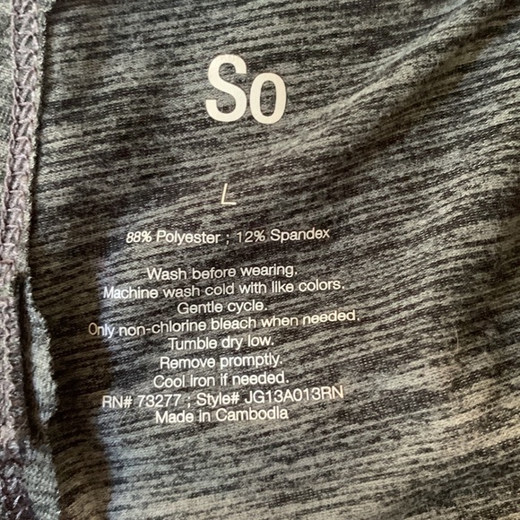 SO Open back gray long sleeve tee Small - Picture 5 of 5